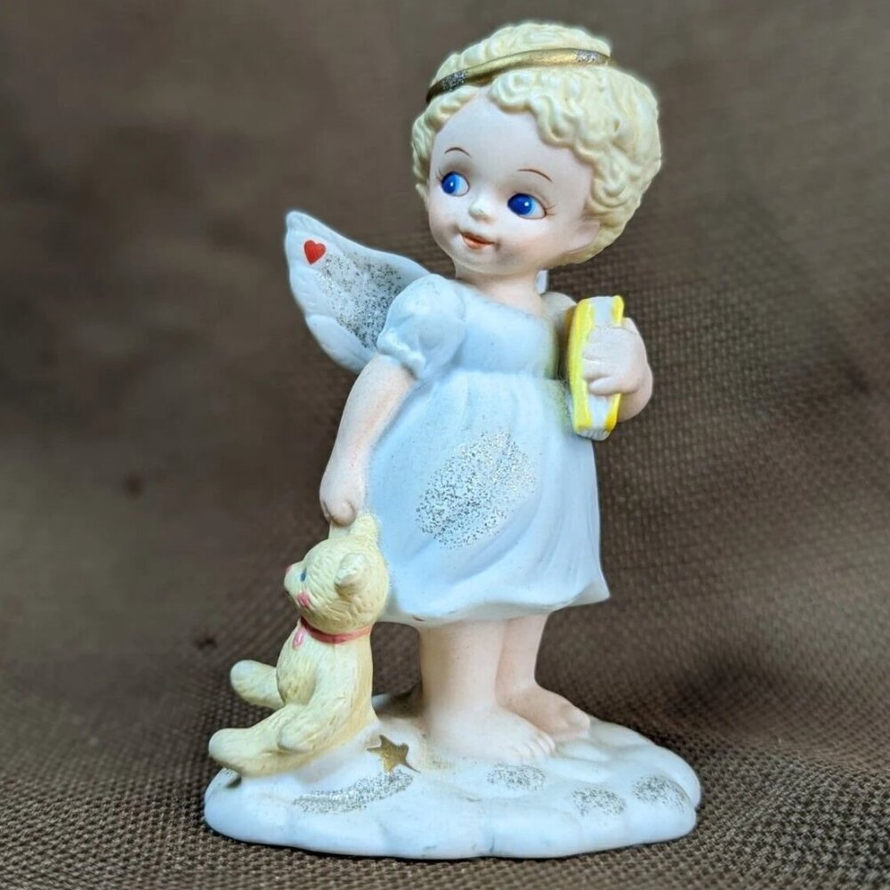 Vintage Bedtime In The Clouds Bronson Collectibles 1995 Tender Hearts Collection
